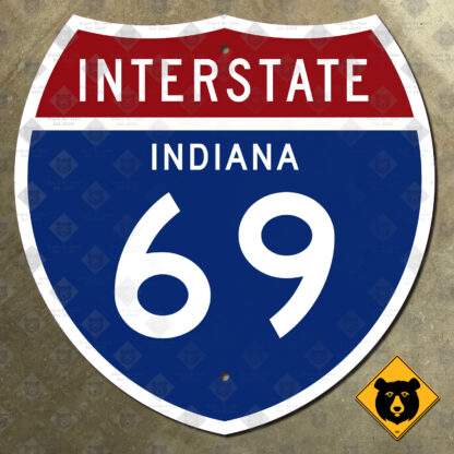 Indiana Interstate 69 highway sign
