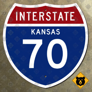 Kansas Interstate 70 highway marker