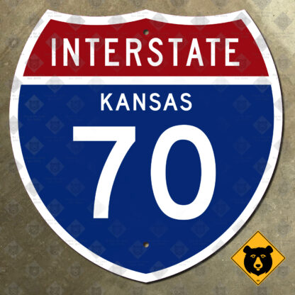 Kansas Interstate 70 highway marker