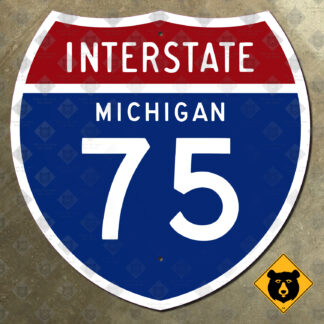 Michigan Interstate 75 route marker