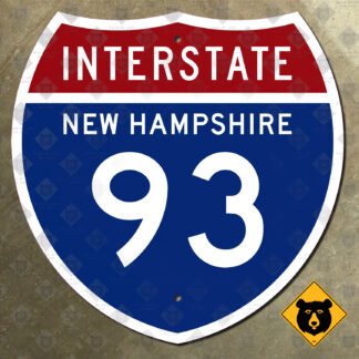 New Hampshire Interstate 93 highway sign