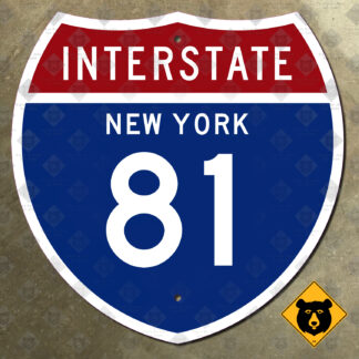 New York Interstate 81 highway marker sign