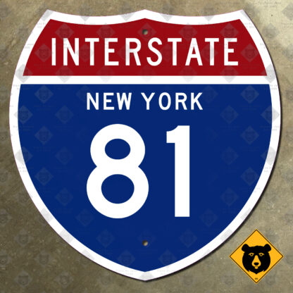 New York Interstate 81 highway marker sign