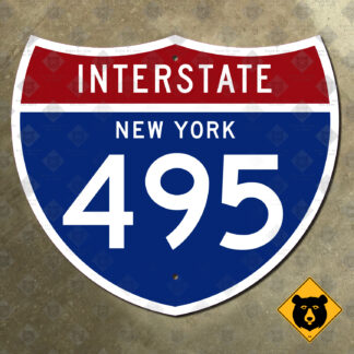 New York Interstate 495 highway marker