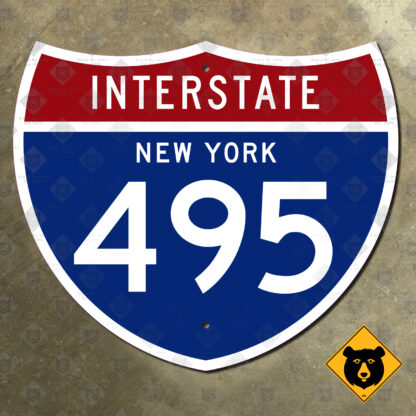 New York Interstate 495 highway marker
