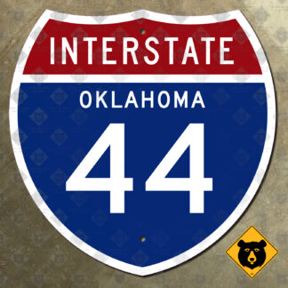 Oklahoma Interstate 44 highway marker