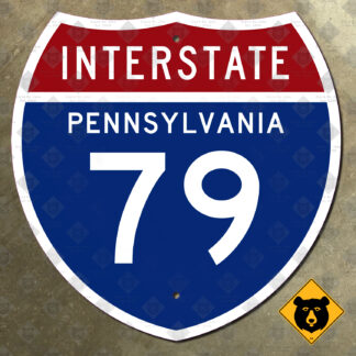 Pennsylvania Interstate 79 highway marker sign