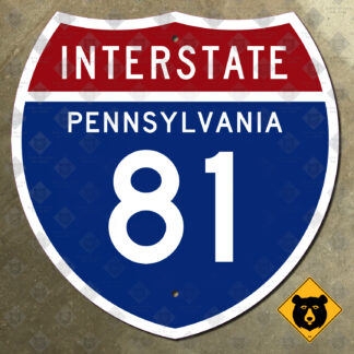 Pennsylvania Interstate 81 highway marker