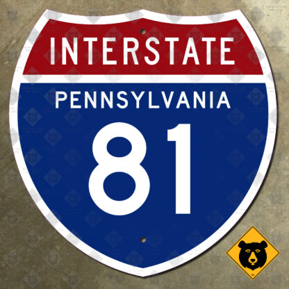 Pennsylvania Interstate 81 highway marker