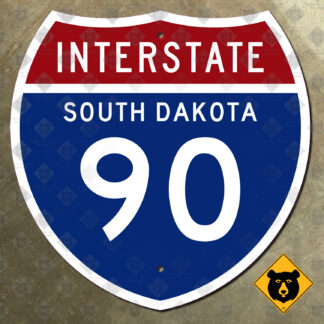 South Dakota Interstate 90 highway marker
