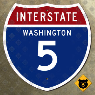 Washington Interstate 5 highway marker sign