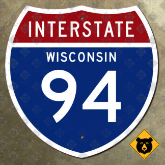 Wisconsin Interstate 94 highway marker sign