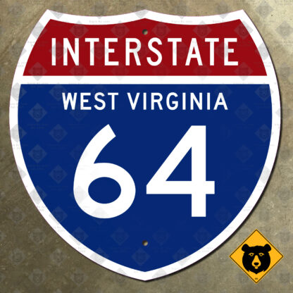 West Virginia Interstate 64 highway marker