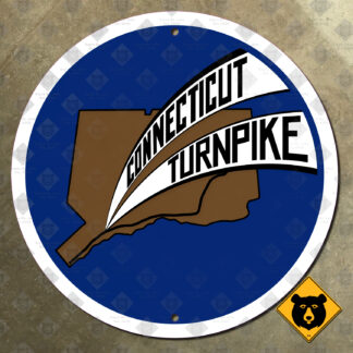 Connecticut Turnpike highway sign
