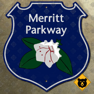 Connecticut Merritt Parkway highway marker