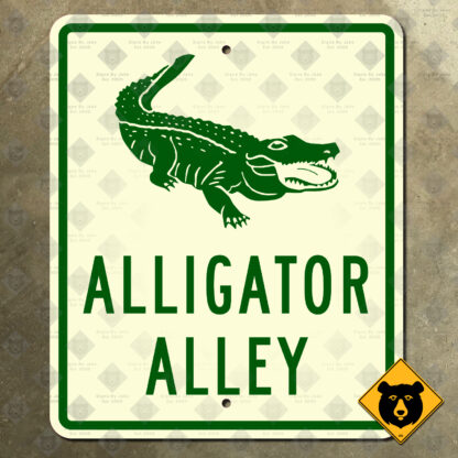 Florida Alligator Alley highway marker