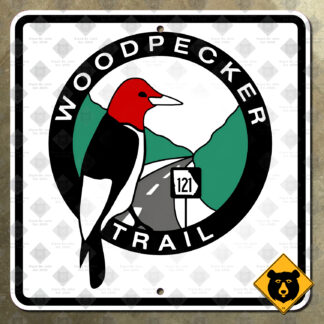 Georgia Woodpecker Trail scenic route marker