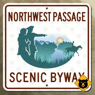 Idaho Northwest Passage Scenic Byway sign