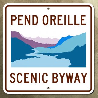 Idaho Pend Oreille Scenic Byway sign