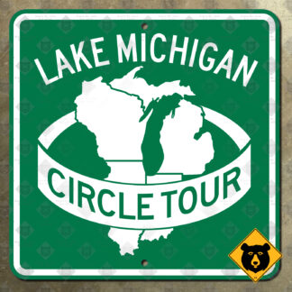 Lake Michigan Circle Tour highway marker