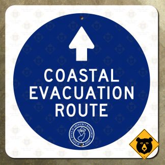 New Jersey Coastal Evacuation Route marker