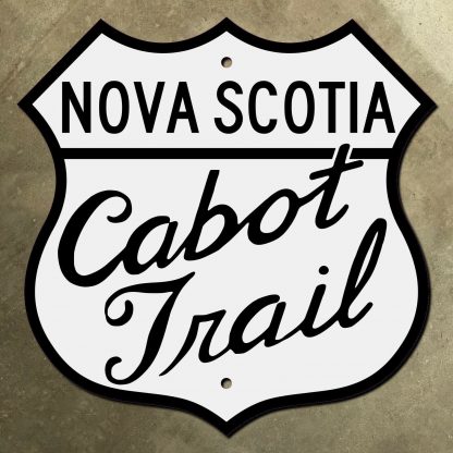 Nova Scotia Cabot Trail route marker