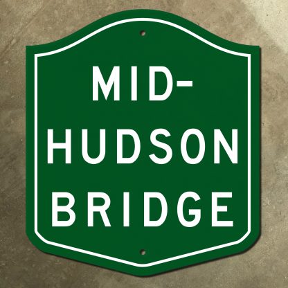 New York Mid-Hudson Bridge marker sign