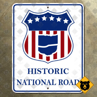 Ohio Historic National Road route marker