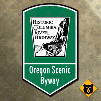 Oregon Historic Columbia River Highway marker
