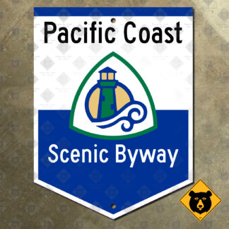 Oregon Pacific Coast Scenic Byway sign