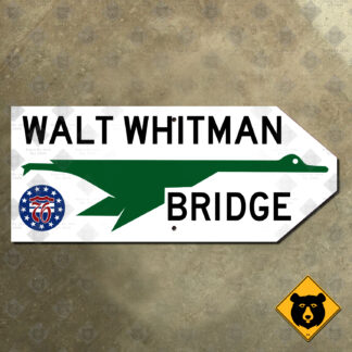 Philadelphia, Pennsylvania Walt Whitman Bridge sign