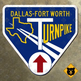 Texas Dallas-Fort Worth Turnpike marker