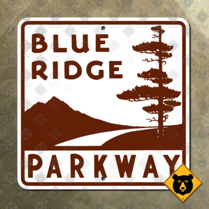 Blue Ridge Parkway route marker sign