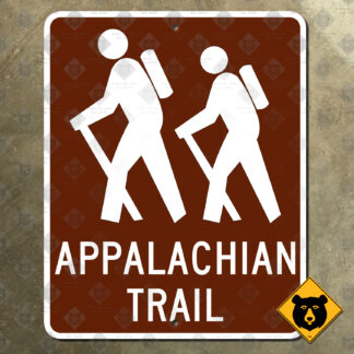 United States Appalachian Trail marker sign