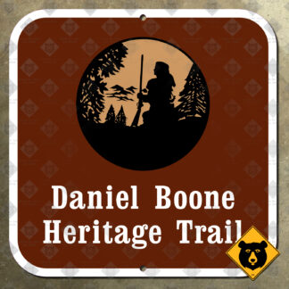 United States Daniel Boone Heritage Trail marker sign