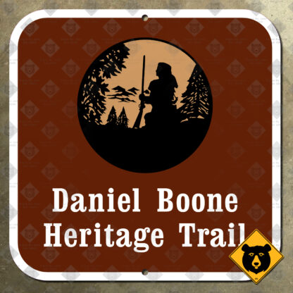United States Daniel Boone Heritage Trail marker sign