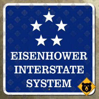 United States Eisenhower Interstate System highway sign