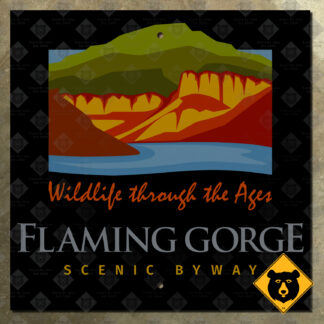 Utah Flaming Gorge Scenic Byway sign