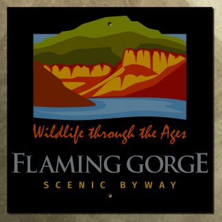 Utah Flaming Gorge Scenic Byway sign
