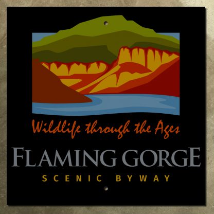 Utah Flaming Gorge Scenic Byway sign
