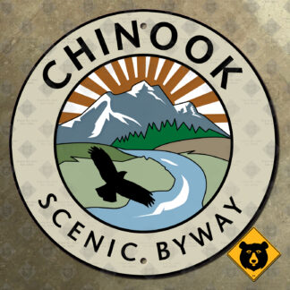 Washington Chinook Scenic Byway marker sign