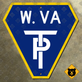 West Virginia Turnpike marker