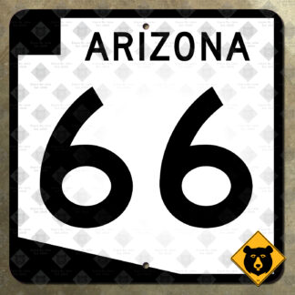 Arizona State Route 66 highway marker