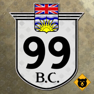 British Columbia Highway 99 route marker (1960)