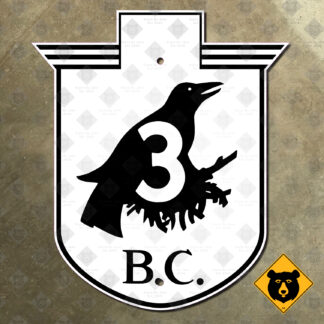 British Columbia Highway 3 (Crowsnest Highway) route marker