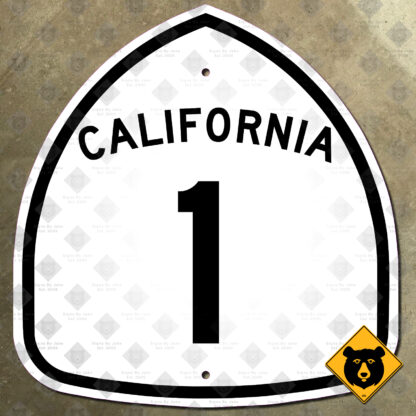 California State Route 1 (Pacific Coast Highway) marker