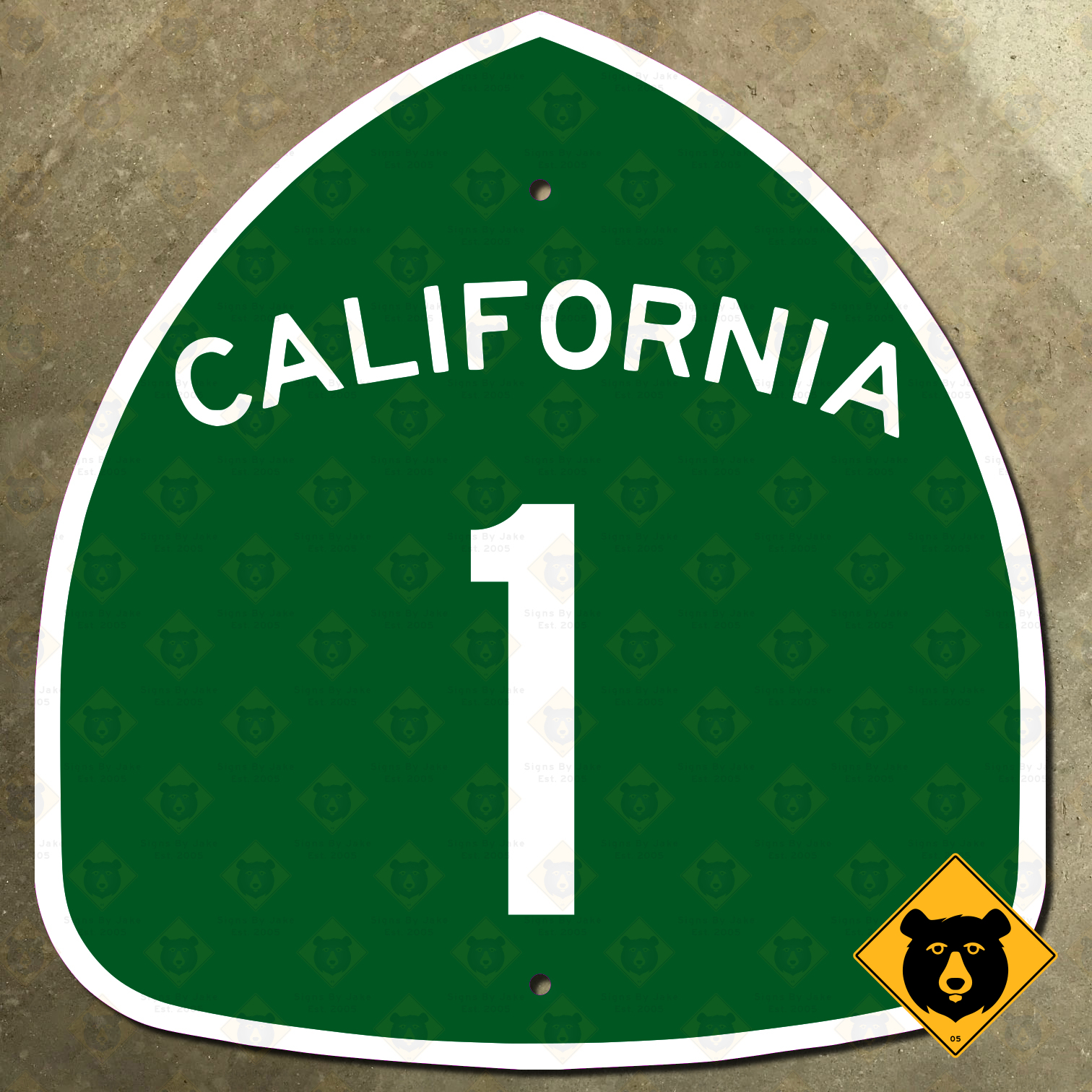 3-Pack California Pin Set – Highway 1 Sign, CA Flag, And Hwy 101 – Cast Metal Enamel