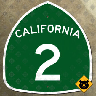 California State Route 2 highway marker sign