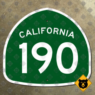 California State Route 190 highway marker