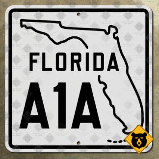 Florida State Road A1A highway marker (1945)